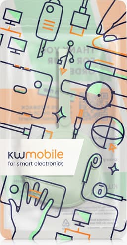 kwmobile siliconen tasje voor draadloze oordopjes in-ear Headphones hoesje - Headset etui 8 x 8 cm - Beschermhoes met rits in pastelgroen — thumbnail 2