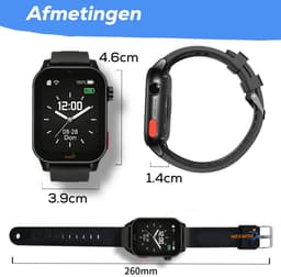 Weewise WS81 - GPS-horloge voor senioren - Valdetectie - SOS knop - GPS Tracker - GPS Horloge Ouderen - Alarm Horloge - SOS Horloge - Valdetectie - Alzheimer - Dementie - Alarmknop - Videobellen - Inclusief Simkaart & App — thumbnail 5