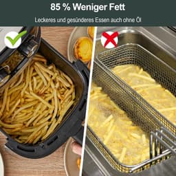 XL Heteluchtfriteuse 6,5L - 1700W - Snel & Gezonder Frituren - Vaatwasserbestendig — thumbnail 4