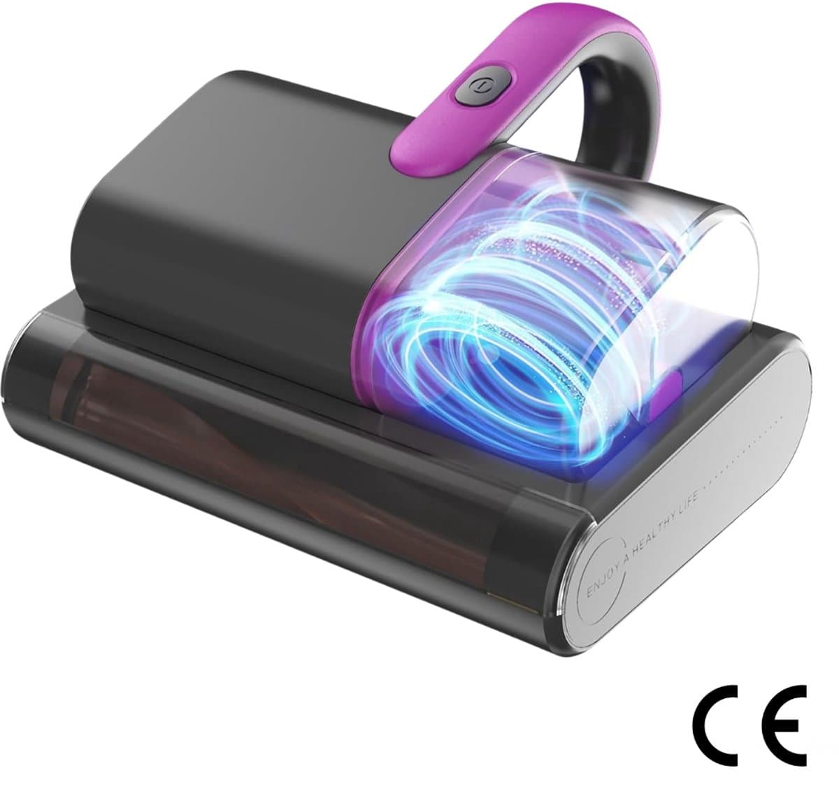 matrasstofzuiger met krachtige zuigkracht en UV-C-desinfectielamp — afbeelding 1