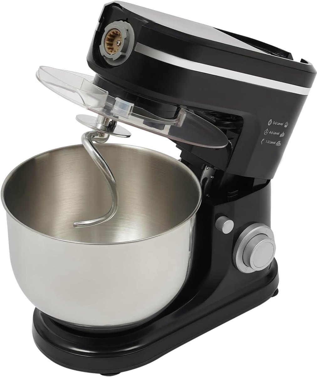 Keukenmachine Mixer - Apparaat Deeg Blender - Bakken Sap Maken - 6 Liter Kom - 35x18x55 cm - Zwart — afbeelding 1