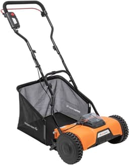 Accu Grasmaaier - Elektrische Duwmaaier - Gazon Onderhoud - Spindelmaaier Principe - 38 cm Maaibreedte — thumbnail 1