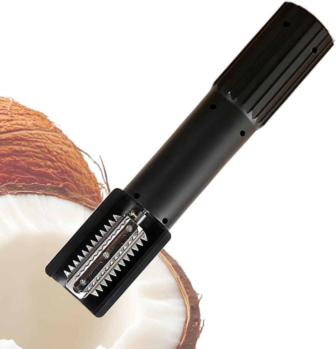 Elektrische Fruit Rasp - Groente Versnipperaar - Salade Bakken - Spatvrij Draadloos Ontwerp - 24.5 cm Lengte - Zwart — afbeelding 1