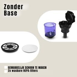 Zyrex® Steelstofzuiger met snoer - Steelstofzuiger - Stofzuiger - Zwart - 112cm x 25cm x 58cm — thumbnail 3