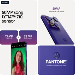 Motorola edge 70 fusion - 5200 mAh - 8/258GB - PANTONE Orient Blue — thumbnail 3