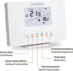 Draadloze Programmeerbare Thermostaat Set met Ontvanger voor CV-ketel en Elektrische Verwarming — thumbnail 5