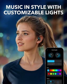 soundcore V20i open-ear koptelefoon by Anker - Verstelbare oorhaken - Comfortabel - Stevige grip - Sterke bas - Ruisvrije telefoongesprekken - IP55 - Led - 36 uur speeltijd - Bluetooth 5.4 oordopjes - Multipoint verbinding — thumbnail 5