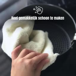 Aurixi® Mini Airfryer - Airfryermand - Heteluchtfriteuse - Zwart - 28cm x 29cm x 37cm — thumbnail 4