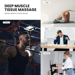 Spiermassagepistool - Herstel Tool - Spierpijn Verlichten - 30 Snelheden 6 Koppen - 10x28x23cm - Carbon Zwart — thumbnail 3