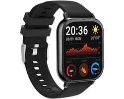Denver Smartwatch - Android iOS - Notificaties - Sporthorloge - Hartslagmeter - Saturatiemeter - Slaapmonitor - SWC176B - Zwart