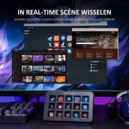 FIFINE Streaming Pack - AM8T + D6 + XLR - Complete Streaming & Podcast Set - 15 LCD Toetsen - PC, PS4, PS5, Mac - Gaming, Streaming & Content Creatie - Zwart — thumbnail 2