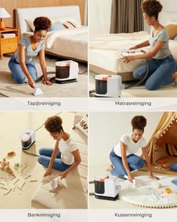 Tapijtreiniger – Meubelreiniger – Stofzuiger – Bankreiniger – Matrasreiniger – Krachtige Zuigkracht 12.000 Pa – Stil Geluid 69 dB — thumbnail 4