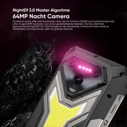 Ulefone Armor 34 Pro Robuuste Smartphone met Projector – IP68/IP69K & MIL-STD-810H – 6.95'' FHD+ 120Hz – 25500mAh & 66W Snelladen – 32GB RAM 512GB – 50MP + 64MP Nachtzicht – NFC – Dual SIM – Android 15 – Zwart — thumbnail 2