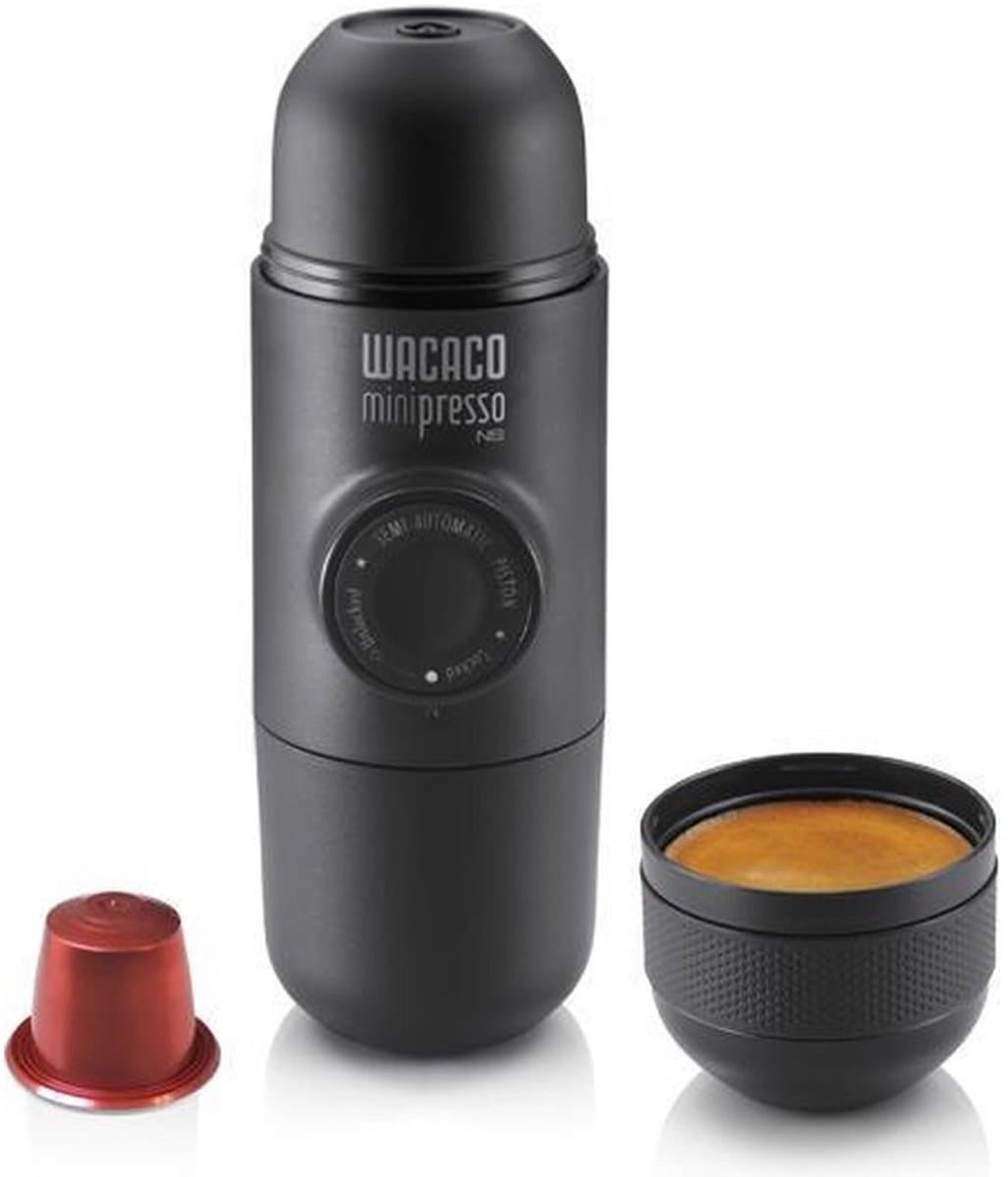 Wacaco Minipresso NS - portable cofee maker - Espresso to go - Zwart — afbeelding 1