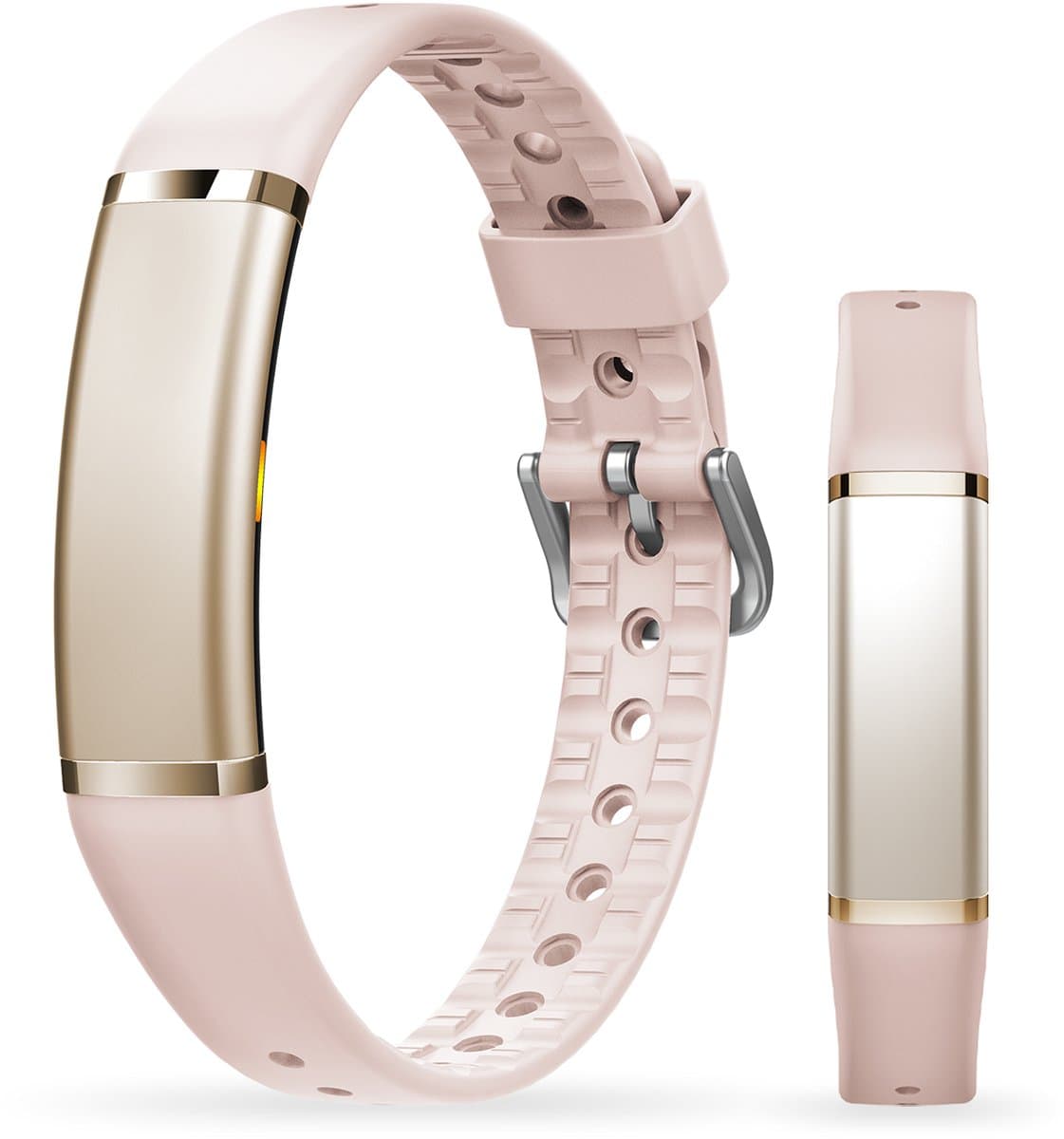 Activity Tracker - Waterdicht IP68 - Meet Hartslag, SpO₂ en Slaap - Stappenteller - Geanodiseerd Aluminium - BREND-App - Roze - BREND BR-2249 — afbeelding 1