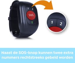 Wiesba WB62S SOS-Knop - GPS Horloge Senior - Smartwatch voor Ouderen - Persoonlijke alarmen - alarm horloge ouderen - GPS Horloge Alzheimer - Valdetectie - Persoonlijk alarm — thumbnail 5