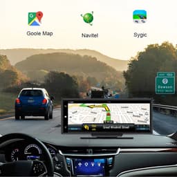 Dashcam voor Auto - 10.26” Touchscreen Dashcam - 4 Camera’s - 4G Android 8.1 - 360° Panorama - GPS & ADAS - Parkeermodus - Zwart — thumbnail 4
