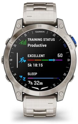 Garmin - 010-02582-51 - D2™ Mach 1 - Smartwatch met geventileerde titanium band en extra zwarte siliconen band — thumbnail 5