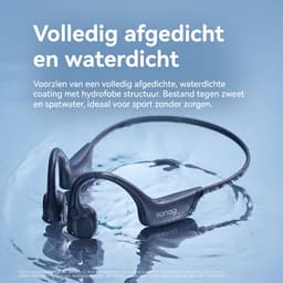 Sanag Bone Conduction Headphones – Sport Koptelefoon – Open-Ear Sport Headset Bluetooth 5.4 – Veilig Fietsen & Hardlopen – 8 Uur Batterij – IPX5 Waterdicht & Open Ear Design – Titanium Frame – Blauw — thumbnail 5