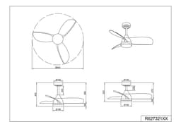 REALITY HELSINKI - Ventilator - Zwart mat - incl. 1x SMD 20 W - Afstandsbediening - Geintegreerde dimmer - Traploos instelbare lichtkleur - Dimbaar met schakelaar - Niet externe dimbaar - Geheugenfunctie - Zomer- en wintermodus - 6 snelheidsniveaus — thumbnail 4