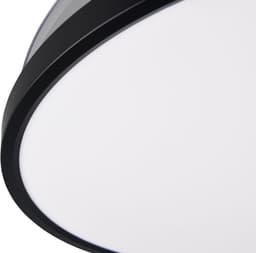 REALITY KASFJORD - Ventilator - Zwart mat - incl. 1x SMD 30 - Licht apart schakelbaar - Afstandsbediening - Geintegreerde dimmer - Traploos instelbare lichtkleur - Plafondbevestiging - Timer - Zomer- en wintermodus - 6 snelheidsniveaus — thumbnail 1