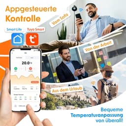 Set van 4 Slimme Wifi Radiatorthermostaten met App- en Spraakbesturing — thumbnail 3
