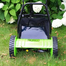 Handgrasmaaier 30 cm - Cilindermaaier Tuin - Gazon Onderhoud - 4 Hardmetalen Bladen - 18L Opvangbak — thumbnail 5