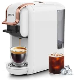 Vedder House - Koffiezetapparaat Cups - 4 in 1 - Wit - Warme en koude dranken - Koffiemachine - Koffiepadmachine — thumbnail 1