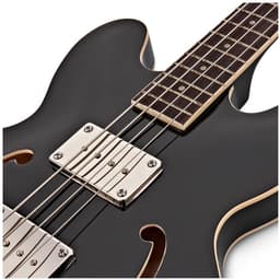 San Francisco Semi-akoestische Basgitaar van Gear4music, Zwart — thumbnail 4