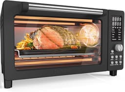 Airfryer Convectieoven - Mini Oven Broodroosteroven - Snel en gelijkmatig koken - 12-in-1 functies - 21 QT - Zwart — thumbnail 1