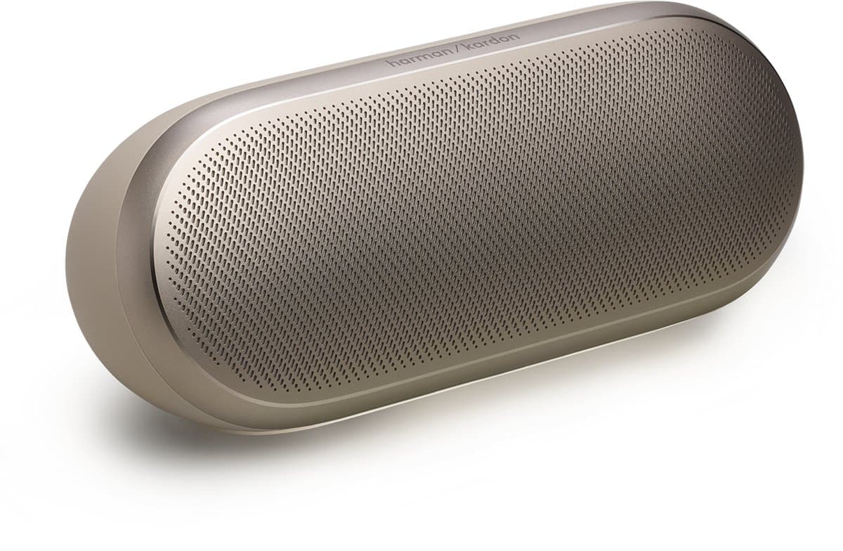 Harman Kardon Luna 2 - Portable Bluetooth speaker - Draadloze Muziek Box - Met Sfeerverlichting - Beige/Sand — afbeelding 1