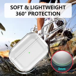 Ultradunne en Schokbestendige Beschermhoes voor AirPods Pro 3 - Siliconen, Antislip en Transparant — thumbnail 2