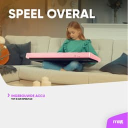 Keyboard piano kinderen - MAX KD61P - Keyboard met 61 toetsen - Microfoon en oplaadbare accu - Roze — thumbnail 4
