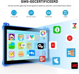 Kindertablet Vanaf 3 Jaar - Tablet Kinderen - Kinderspeelgoed - Blauw — thumbnail 3