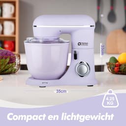Keukenmachine 1300W met 10 snelheden en dubbele mengkommen - Elektrische standmixer — thumbnail 2