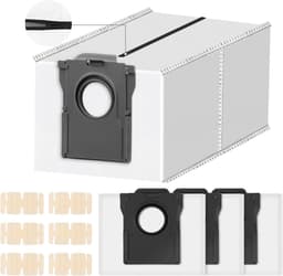 Allecto plus - Herbruikbare stofzakken Dreame X50 Ultra Complete X40 Ultra Complete L10s Ultra Gen 2 L10s Ultra D10 Plus Gen 2 Mova E30 Ultra robotstofzuiger reserveonderdelen — thumbnail 1