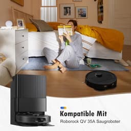 26 stuks accessoires geschikt voor Roborock QV 35A/QV 35S robotstofzuiger, 2 hoofdborstels, 6 stofzakken, 6 dweilpads, 4 HEPA-filters, 6 zijborstels, 1 reinigingsborstel, 1 schroevendraaier — thumbnail 3