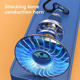 Koptelefoons - Draadloze Bluetooth-headset met botgeleiding Waterdichte oordopjes met microfoon Bluetooth draadloze oorclip Bone Conduction-headset Headset Koptelefoons Inductie-oortelefoons — thumbnail 4