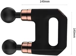 Massage Gun – Dubbele Lichaams- en Rugmassager met 8 Opzetstukken – 69418 — thumbnail 2