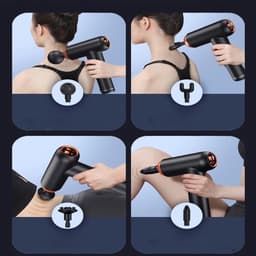Novendo Goods - Massage-gun - Met 99 versnellingen - 8 Verschillende opzetstukjes - Voor lichaamsmassage en ontspanning - Spierpijnverlichting — thumbnail 2