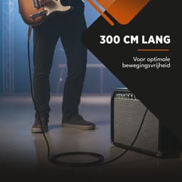 Finesse Gitaarkabel PRO - 300 cm - Jack 6.35mm - Audio Kabel - Instrumentkabel - Gitaar Kabel — thumbnail 5