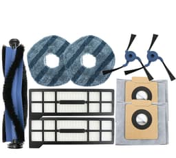 Geschikt voor Eufy X10 Pro omni Bezem robot accessoires hoofdborstel zijborstel filter stofzak-9 stuks — thumbnail 1