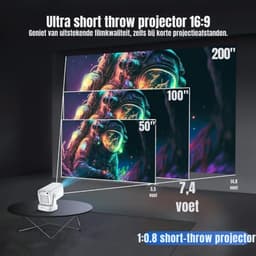MMP®Mini beamers - Projector - Mini beamer - Wit - 20cm x 11cm x 10cm — thumbnail 2