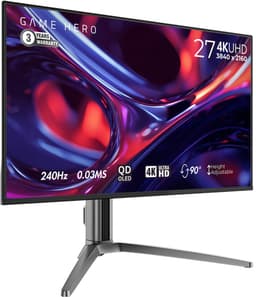 GAME HERO® 27 inch 4K QD-OLED 0.03 ms Gaming Monitor - 240Hz — thumbnail 4