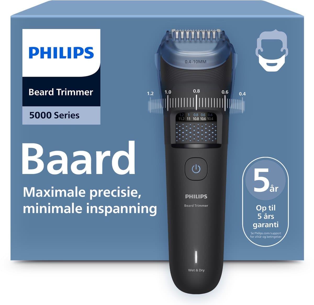 PHILIPS BT5775/15 Philips Series 5000 Baardtrimmer Pianolakzwart — afbeelding 1
