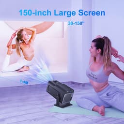 Magcubic PRO HY320 - 2024 model - WiFi 6 mini beamer- Ultieme draagbare beamer - 390 ANSI - 4K - 1080p - Android - Apple - Bt 5.0 — thumbnail 4