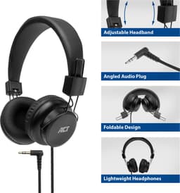 ACT AC9300 On-ear Bedrade hoofdtelefoon Zwart — thumbnail 3