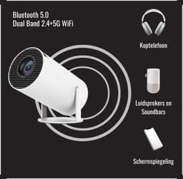 Magcubic - Ultieme Draagbare WiFi 6 Mini Beamer 4K/200 ANSI Projector Streamen - HY300 - BT 5.0 - Android - Home Cinema — thumbnail 3