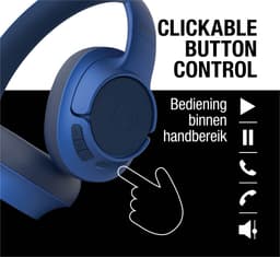 FRESH 'N REBEL Clam Core 3HP3200TB Over-ear Draadloze hoofdtelefoon Blauw — thumbnail 2