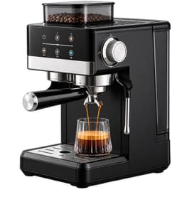 D&J Espressomachine - Espresso apparaat - Espressomachine met Geïntegreerde Koffiemolen - Bonenmaler - Groot Touchscreen — thumbnail 1